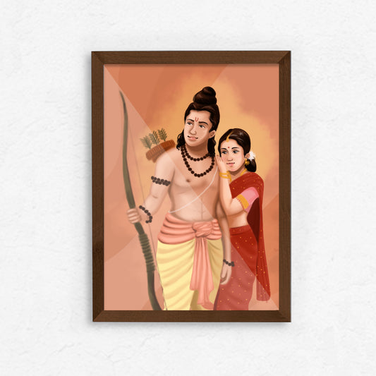 Divine Union: Lord Rama and Sita