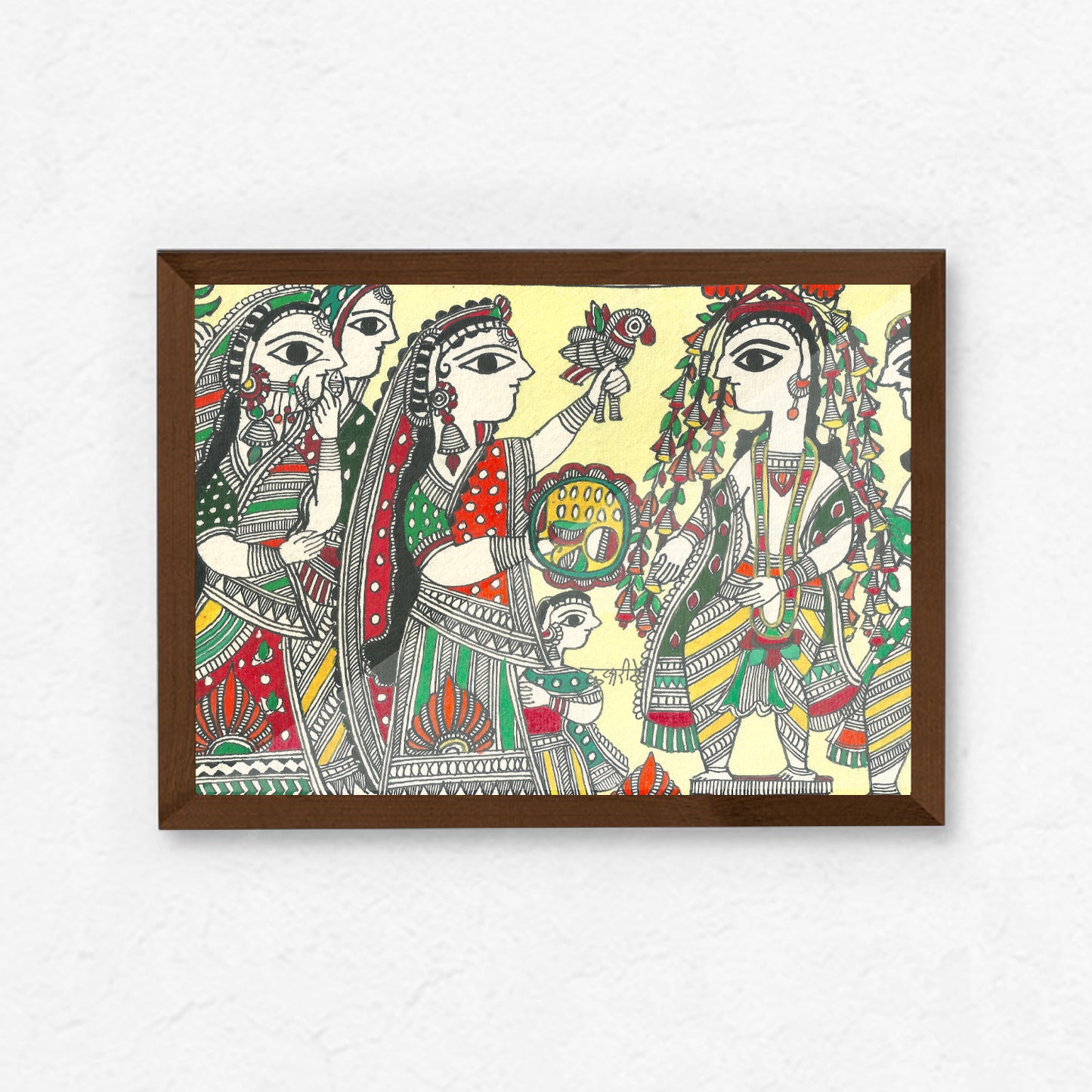 Madhubani Wedding scene